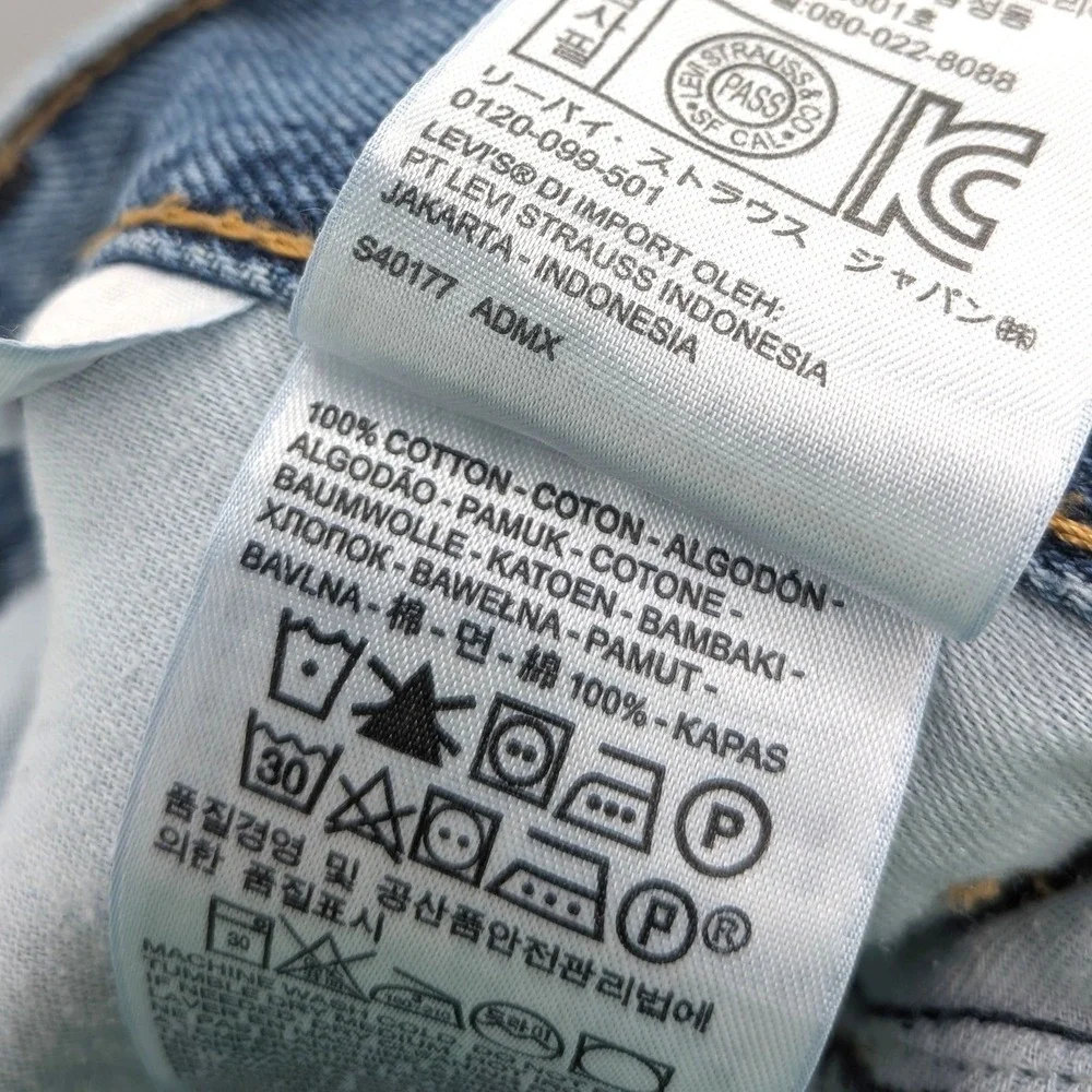 Classic Straight‎ Leg Levi's 550 Vintage Wash Cotton Jeans W36 L34